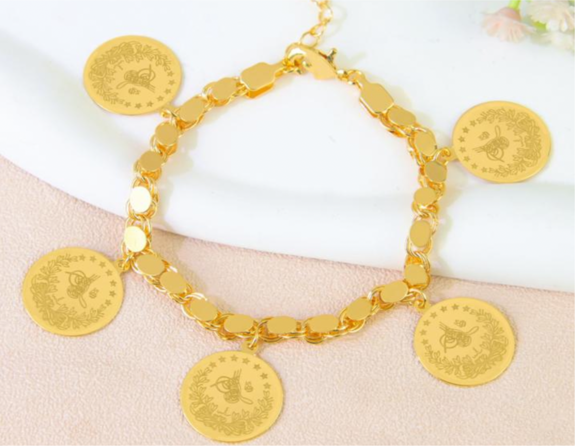 Coins small- bracelet