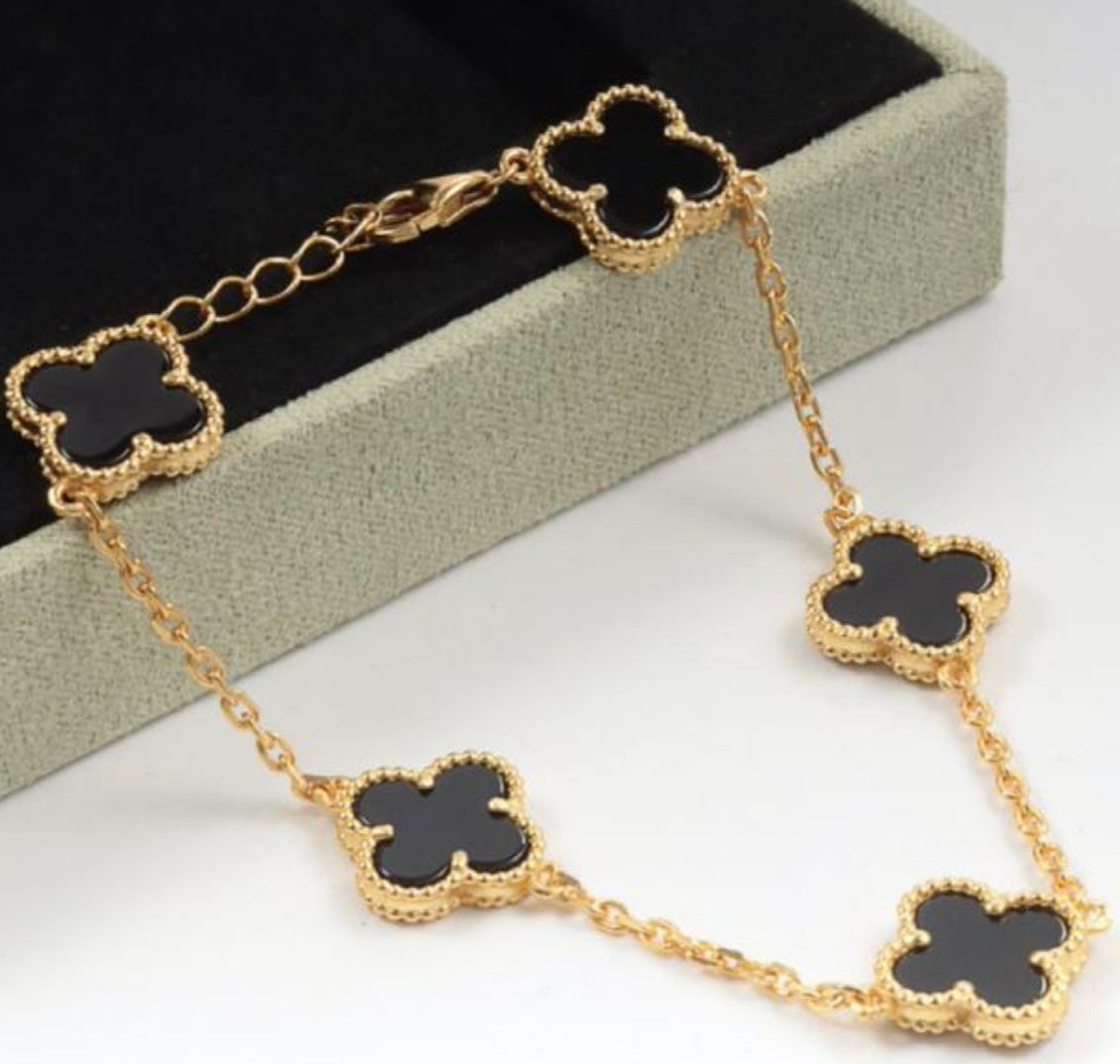 Clover Bracelet Mini- Black