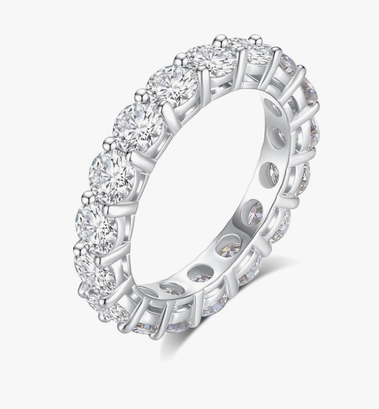 Moissanite Eternity Band
