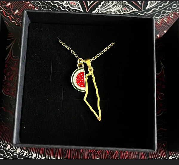 Palestine watermelon- necklace