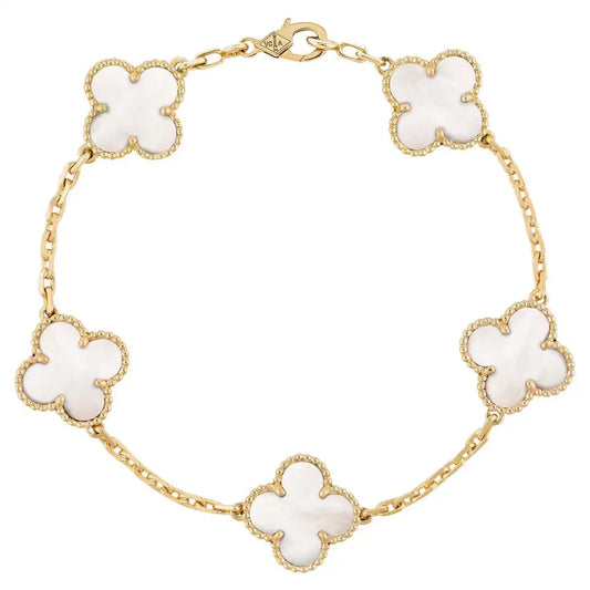 Clover Bracelet- Mother of Pearl