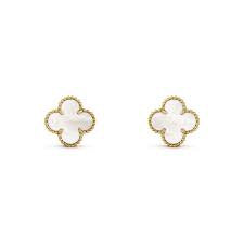 Clover Earrings- Mother of Pearl
