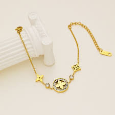 LV- Diamond Charm Bracelet