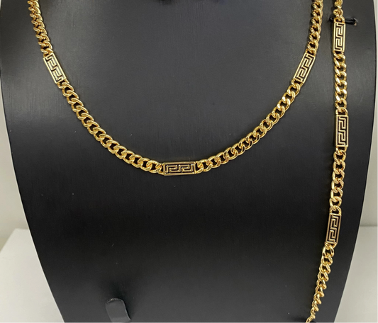 Black necklace and bracelet - set