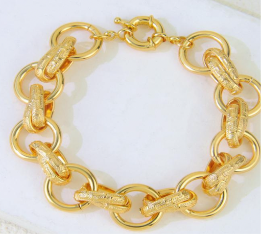 Intertwining- 24K Gold Plated