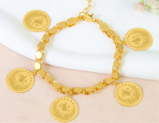 Coins small- bracelet
