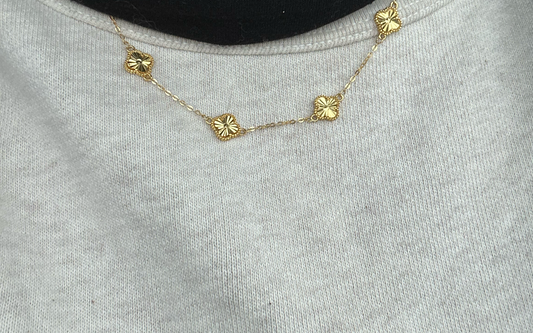 Extra Mini Clover - Necklace Gold