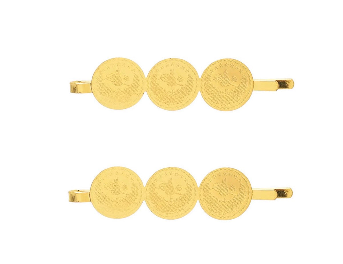 3 lira coin- hijab/ hair pin