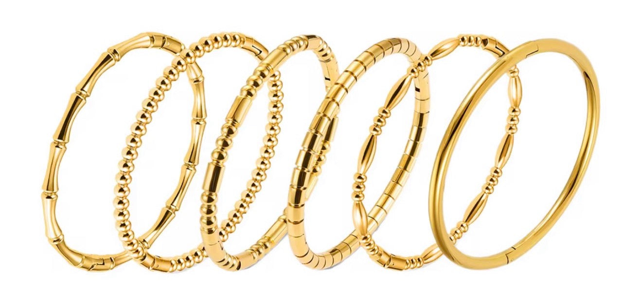 6 Stack Bangles- Set