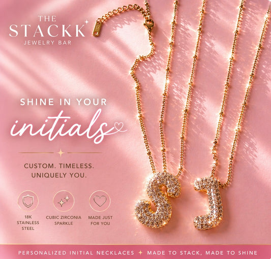 Bubble Letter -necklace