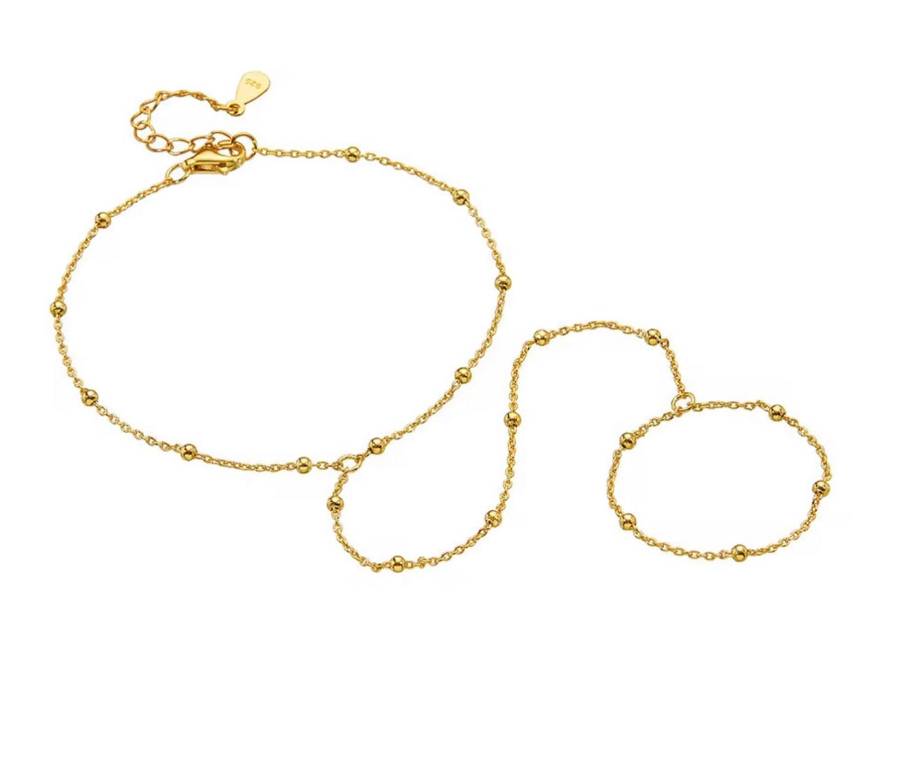 Beaded Hand Chain-