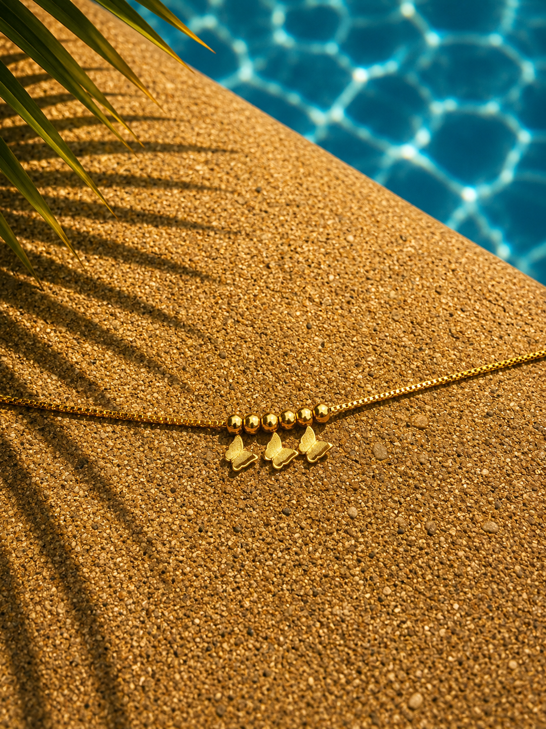 3 Stacked Butterflies- Anklet