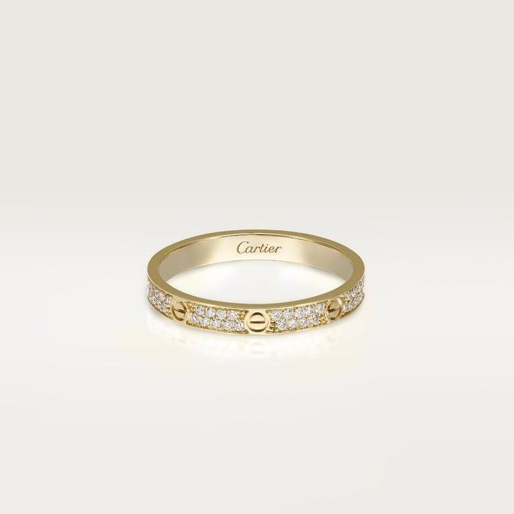 Love ring - thin all diamonds