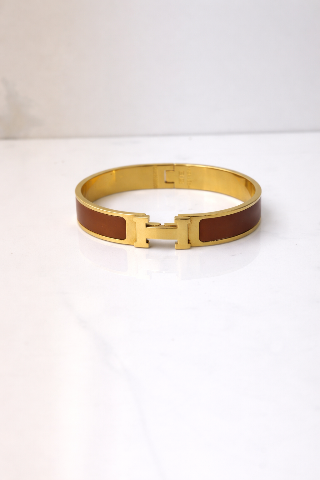 H Bangle- 4mm Brown