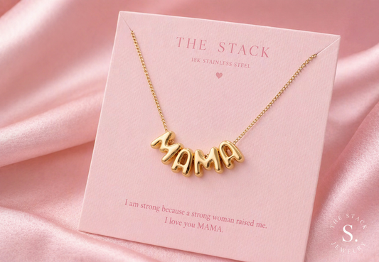 MAMA bubble letter - necklace